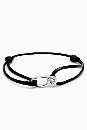 سوار بتصميم حبل بمشبك ستانلس ستيل