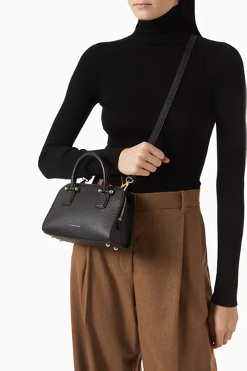 Mini Georgia Tote Bag in Grain Calf Leather