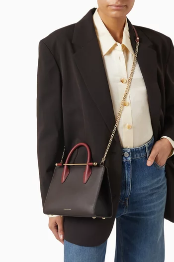 حقيبة يد ميني جلد عجل ناعم