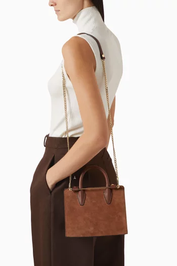 Mini Tote Bag in Suede