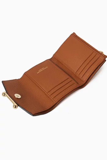 محفظة موزاييك ثلاثية الطيّ جلد