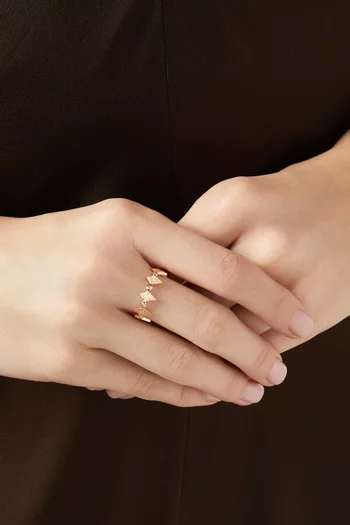 Mosaic Diamond Ring in 18kt Rose Gold