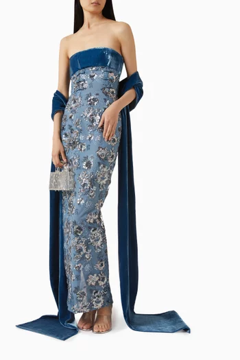 Adrian Embellished Gown