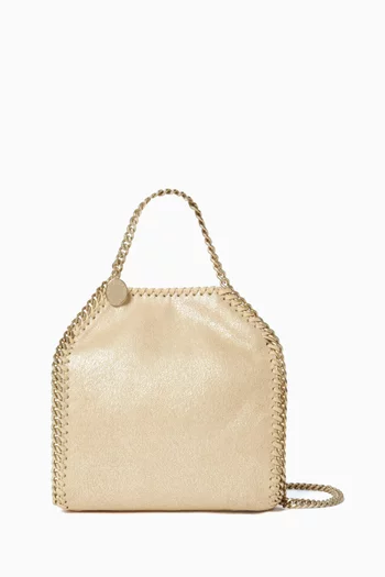 Mini Falabella Tote Bag in Eco Shiny Dotted Chamois