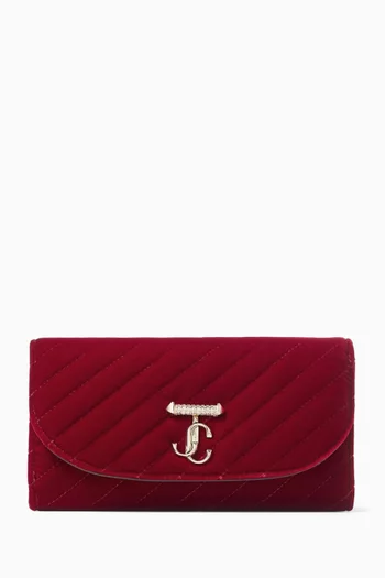 Curve Chain Wallet in Leather