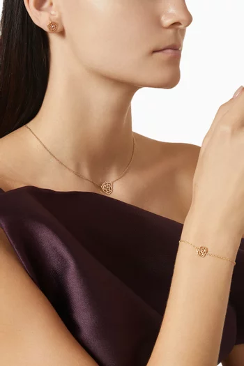 Rose Diamond Pendant Necklace in 18kt Rose Gold