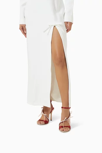 Lula 100 Embellished Satin Sandals