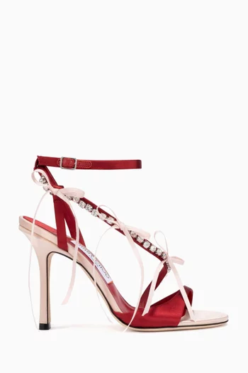 Lula 100 Embellished Satin Sandals