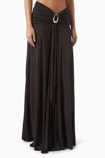 Stone Pin Cascade Skirt in Jersey