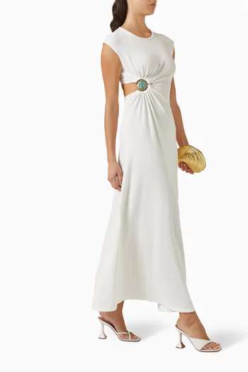 Mineral Stone Ruched Tank Dress in Jersey