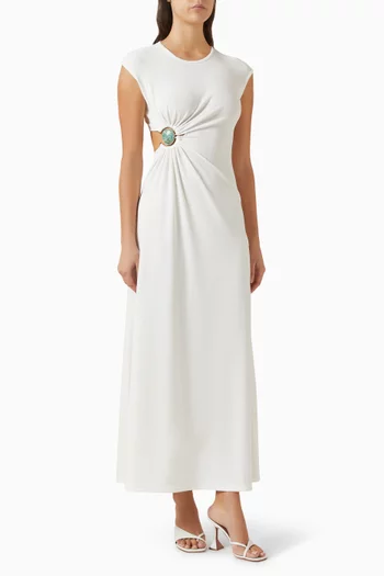 Mineral Stone Ruched Tank Dress in Jersey