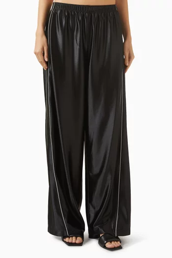 Mid-rise Sweatpants in Satin-jersey