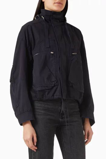 جاكيت بجيوب كارغو قطن