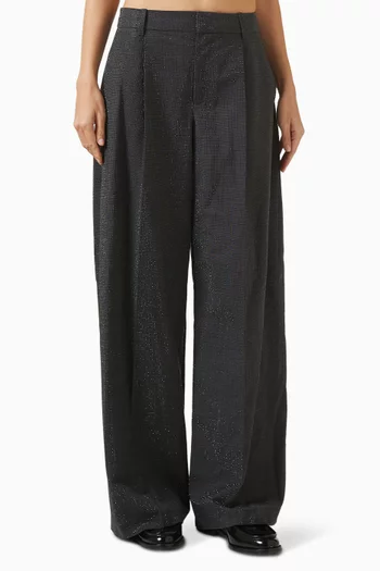 Crystal Tailored Pants in Wool-mohair