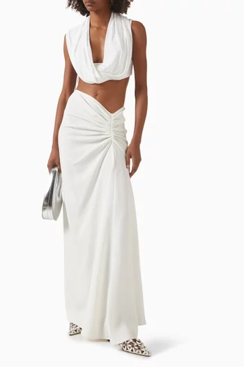 تنورة بكشكش على الجانب جيرسيه