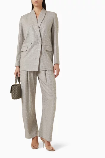 Deledda Rhinestone-embellished Oversized Blazer