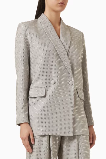 Deledda Rhinestone-embellished Oversized Blazer