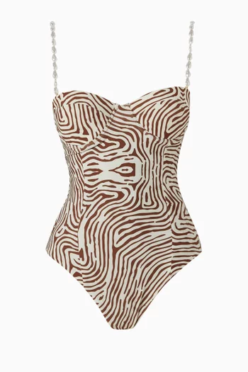 Mare Pearl-strap One-piece Swimsuit