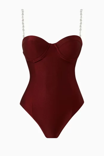 Mare Pearl-strap One-piece Swimsuit