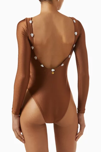 Nara Embellished One-piece Swimsuit