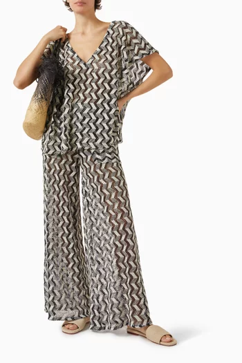 Fara Zigzag Cover-up Poncho