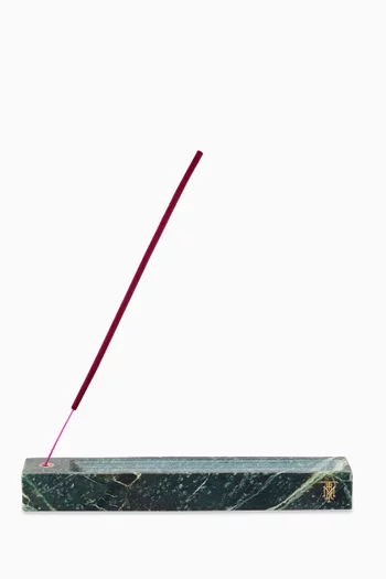 حامل بخور حجر مغول بلون أخضر داكن