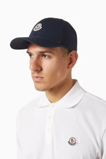 Logo Baseball Cap in Cotton-gabardine