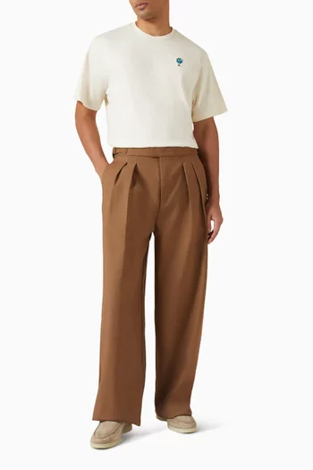 تي شيرت مزين بكرة أرضية قطن عضوي