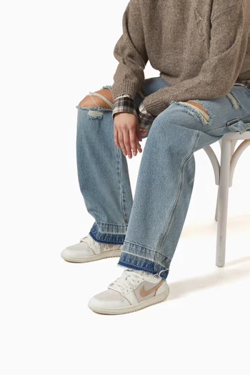 سنيكرز آير جوردان 1 اس اي أسفل الكاحل جلد