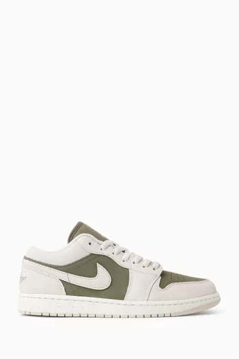 سنيكرز آير جوردان 1 أسفل الكاحل جلد وشمواه