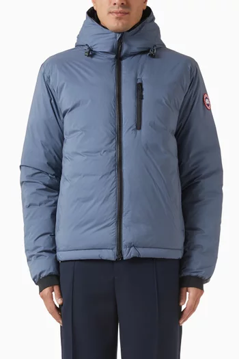 جاكيت لودج بغطاء رأس نايلون