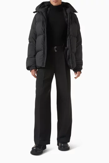 جاكيت كروفتون بلاك ليبل بتصميم منفوخ قماش إندورا لوكس معاد تدويره