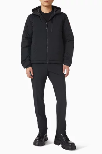 جاكيت لودج بغطاء رأس نايلون