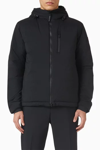 جاكيت لودج بغطاء رأس نايلون