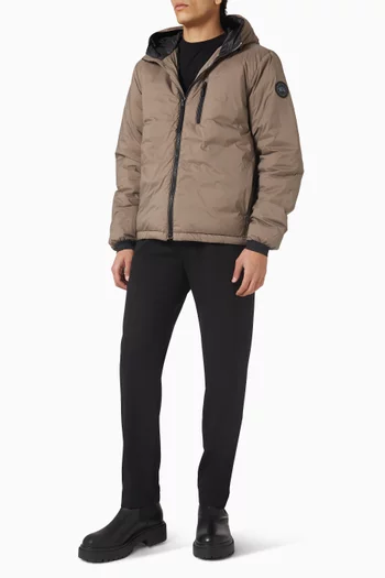 جاكيت لودج بلاك ليبل بغطاء رأس نايلون