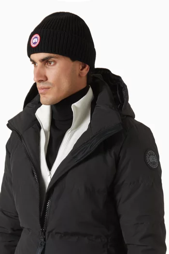 قبعة بيني بشعار Arctic Program نسيج مضلع صوف