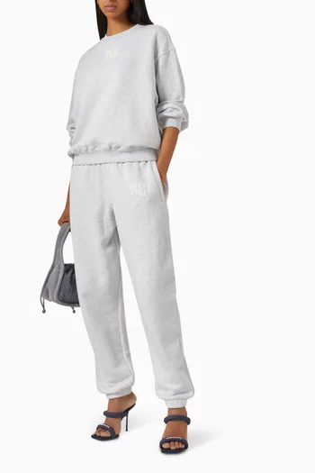Puff-logo Sweatpants in Terry