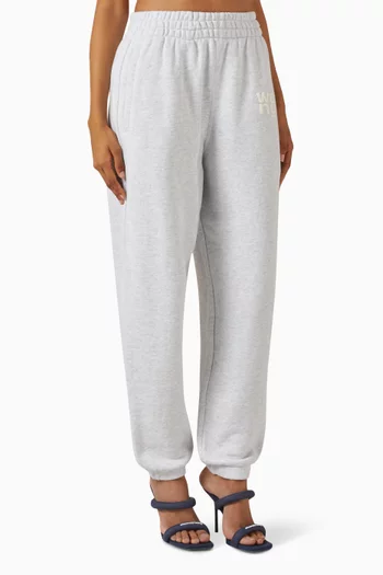 Puff-logo Sweatpants in Terry