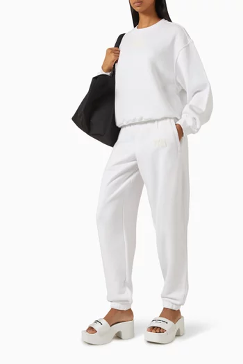 Puff-logo Sweatpants in Terry