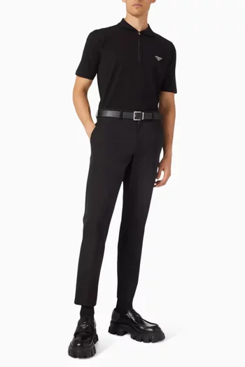 تي شيرت بولو بأجزاء نايلون معاد تدويره بيكيه