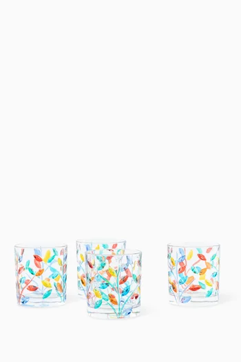 Water Tumblers in Crystal Glass, Set of 4