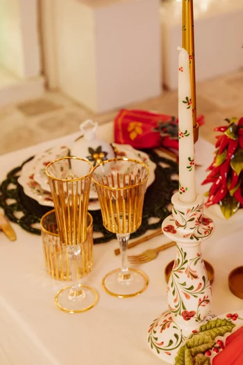 طقم كؤوس كريستال مورانو، 4 قطع