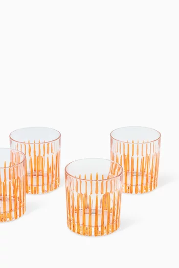 Murano Crystal Water Tumblers, Set of 4