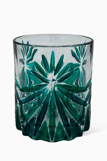 طقم أكواب للمياه بنقشة نجوم زجاج، 4 قطع