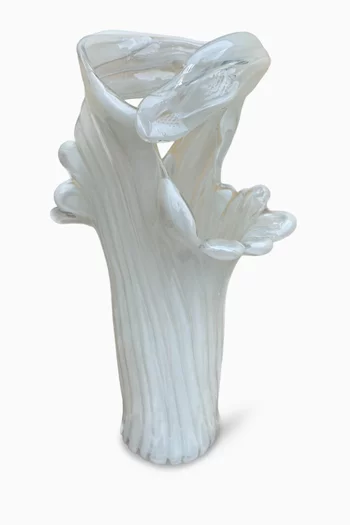 Sculpted Vase in Glass