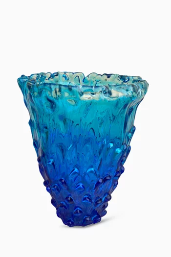 Sculpted Vase in Glass