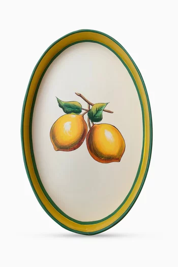 Lemon Tray in Hand-painted Iron