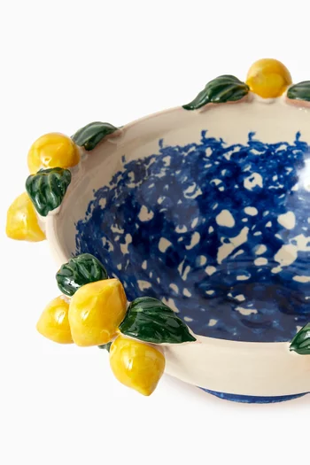 وعاء سيسيليان سمر صغير خزف بطلاء يدوي