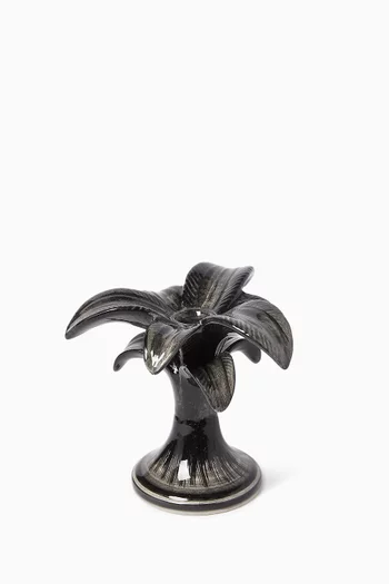 حامل شمعة صغير بتصميم شجرة نخيل خزف