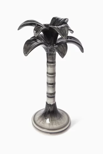 حامل شمعة كبير بتصميم شجرة نخيل خزف